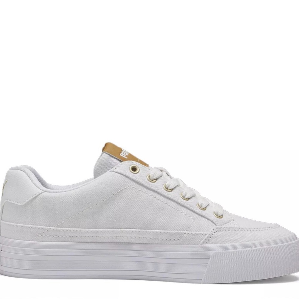 🍃🌹🍃Puma Women's White and Gold Sneakers🍃🍃🍃🍃🍃🍃🍃🍃🍃🍃🍃🍃
